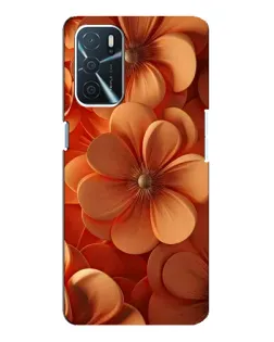 Чохол для OPPO A16 з картинкою «Помаранчева макро квітка»