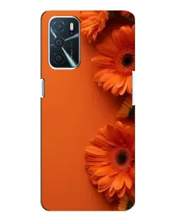 Чохол для OPPO A16 з картинкою «Помаранчеві гербери»