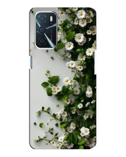 Чохол для OPPO A16 з картинкою «Гілка дрібних білих квітів»