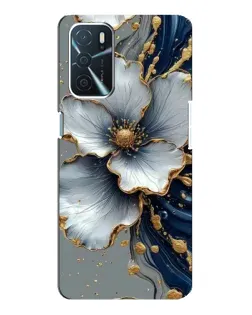 Чохол для OPPO A16 з картинкою «Біла квітка та золотий флюїд»