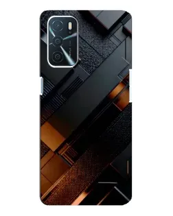 Чохол для OPPO A16 з картинкою «Чорні геометричні блоки» Чохол для OPPO A16 з картинкою «Чорні геометричні блоки»