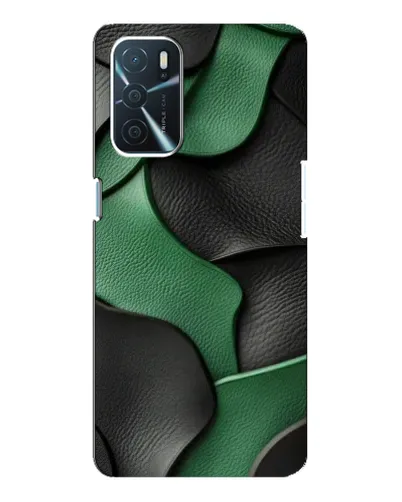 Чохол для OPPO A16 з картинкою «Зелені шкіряні хвилі» Чохол для OPPO A16 з картинкою «Зелені шкіряні хвилі»