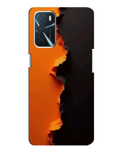 Чохол для OPPO A16 з картинкою «Помаранчевий розлом» Чохол для OPPO A16 з картинкою «Помаранчевий розлом»