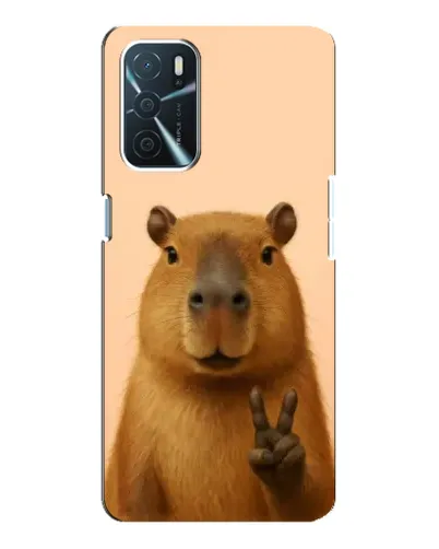 Чехол для OPPO A16 с картинкой «Капибара виктория»