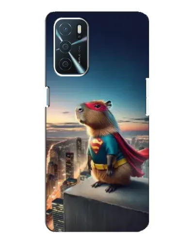 Чехол для OPPO A16 с картинкой «Капи-мен супергерой»