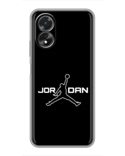 Чехол для OPPO A17 с картинкой «Nike Pink Swirl»