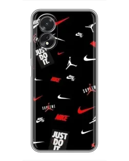 Чехол для OPPO A17 с картинкой «Nike Mix Pattern» Чехол для OPPO A17 с картинкой «Nike Mix Pattern»