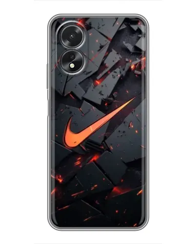 Чохол для OPPO A17 з картинкою «Nike — ефект розломів»