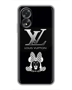 Чехол для OPPO A17 с картинкой «LV и Минни Маус»