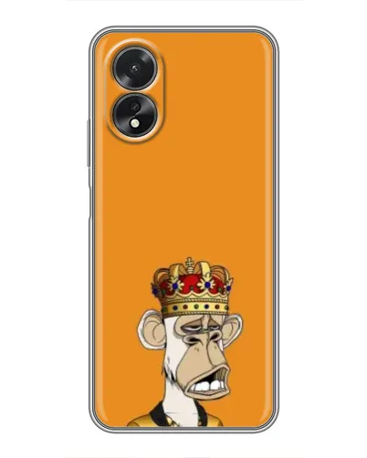 Чехол для OPPO A17 с картинкой «Золотая обезьяна Bored Ape»