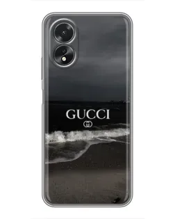 Чехол для OPPO A17 с картинкой «Gucci — морской прибой»