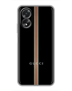 Чехол для OPPO A17 с картинкой «Gucci — строгая линия» Чехол для OPPO A17 с картинкой «Gucci — строгая линия»
