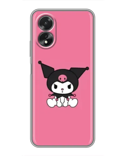 Чехол для OPPO A17 с картинкой «Хмурая Kuromi»
