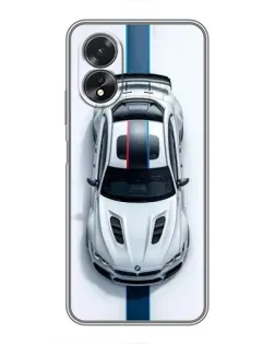 Чехол для OPPO A17 с картинкой «Вид сверху — BMW M»