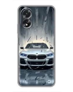 Чехол для OPPO A17 с картинкой «BMW в свете фар»