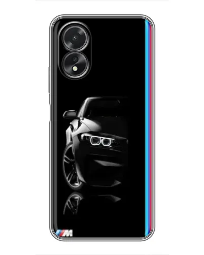 Чехол для OPPO A17 с картинкой «Силуэт BMW в темноте» Чехол для OPPO A17 с картинкой «Силуэт BMW в темноте»