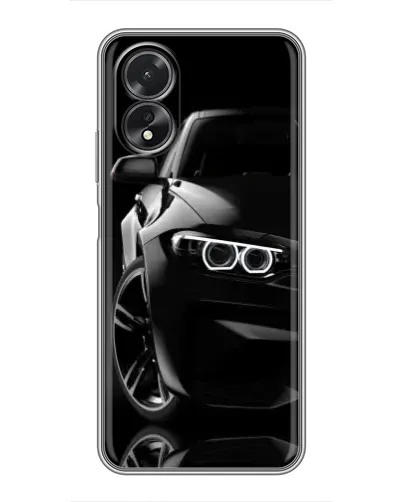 Чехол для OPPO A17 с картинкой «Черная BMW — профиль» Чехол для OPPO A17 с картинкой «Черная BMW — профиль»