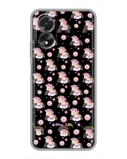 Чехол для OPPO A17 с картинкой «Magic Unicorn паттерн»
