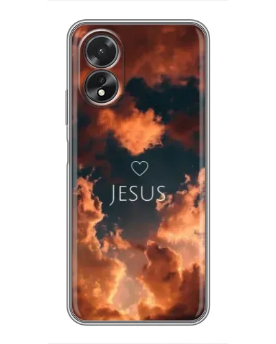 Чохол для OPPO A17 з картинкою «Сяйво Імені Jesus»