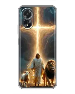Чохол для OPPO A17 з картинкою «Лев Юди та Світло»