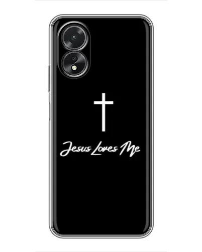 Чохол для OPPO A17 з картинкою «Ісус любить тебе»