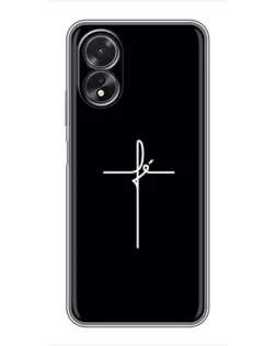 Чехол для OPPO A17 с картинкой «Тонкий крест»