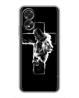 Чехол для OPPO A17 с картинкой «Сияющий крест Jesus»