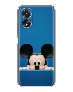 Чехол для OPPO A17 с картинкой «Микки выглядывает»
