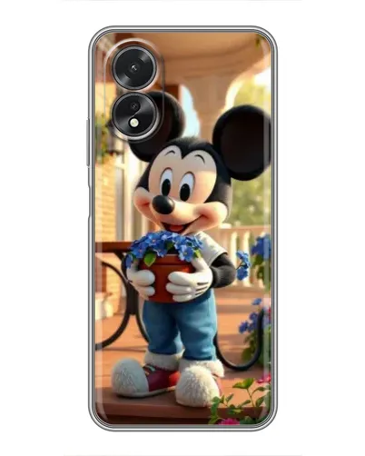 Чехол для OPPO A17 с картинкой «Микки садовод» Чехол для OPPO A17 с картинкой «Микки садовод»