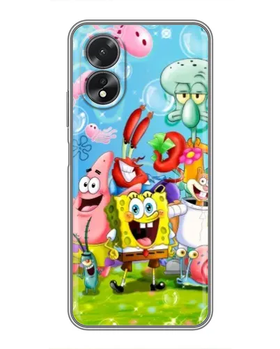 Чехол для OPPO A17 с картинкой «Губка Боб и друзья» Чехол для OPPO A17 с картинкой «Губка Боб и друзья»