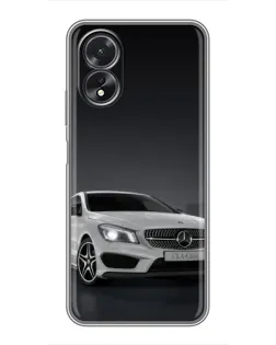Чехол для OPPO A17 с картинкой «Mercedes AMG GT Silver»
