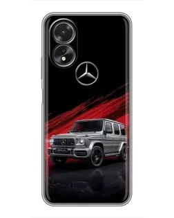 Чехол для OPPO A17 с картинкой «Mercedes G-Class красный»