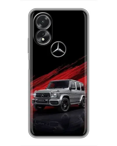 Чехол для OPPO A17 с картинкой «Mercedes G-Class красный» Чехол для OPPO A17 с картинкой «Mercedes G-Class красный»