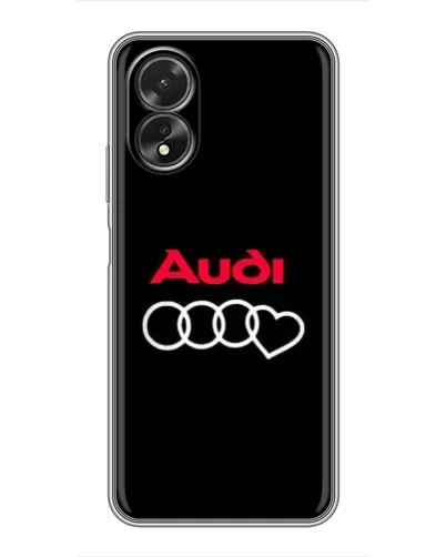 Чехол для OPPO A17 с картинкой «Логотип Audi Heart»