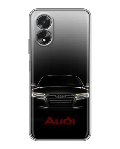 Чехол для OPPO A17 с картинкой «Audi — градиентный контур»