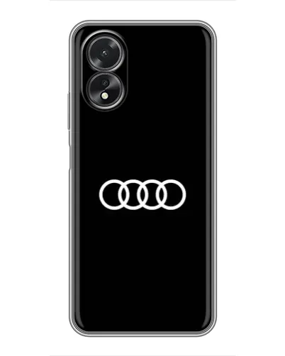 Чехол для OPPO A17 с картинкой «Audi White Logo»