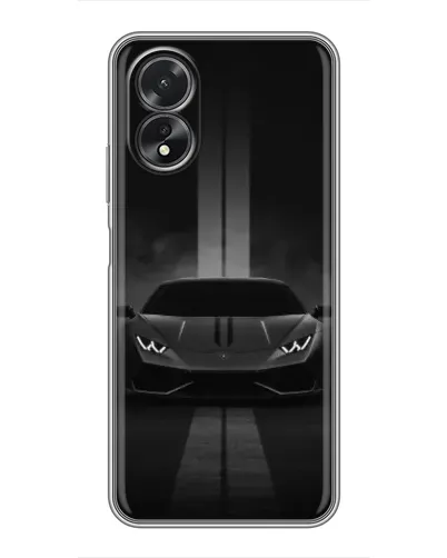 Чехол для OPPO A17 с картинкой «Lamborghini симметрия дорог»