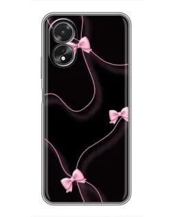 Чехол для OPPO A17 с картинкой «Розовые ленты»