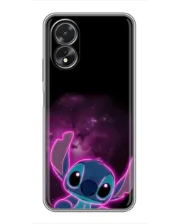 Чехол для OPPO A17 с картинкой «Неоновый Stitch» Чехол для OPPO A17 с картинкой «Неоновый Stitch»