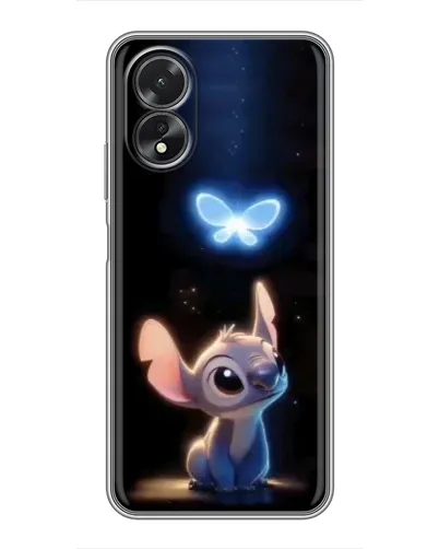 Чехол для OPPO A17 с картинкой «Сияющий Стич»