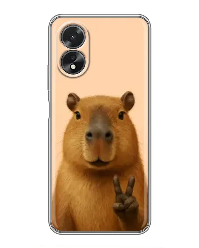 Чехол для OPPO A17 с картинкой «Капибара виктория» Чехол для OPPO A17 с картинкой «Капибара виктория»