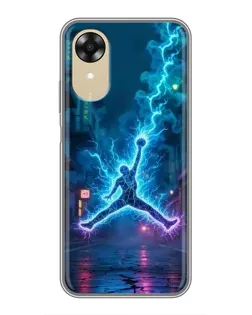 Чехол для OPPO A17k с картинкой «Jordan Gold Jumpman»