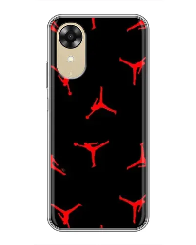 Чехол для OPPO A17k с картинкой «Jordan Red Pattern»