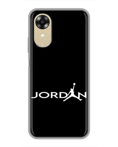 Чехол для OPPO A17k с картинкой «Jordan White Logo»