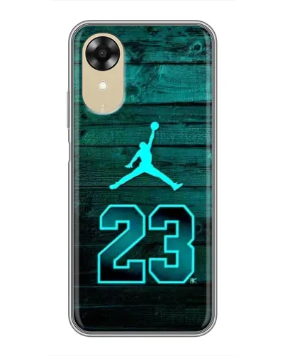 Чехол для OPPO A17k с картинкой «Jordan Cyan 23»