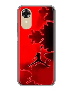 Чохол для OPPO A17k з картинкою «Jordan Red Smoke» Чохол для OPPO A17k з картинкою «Jordan Red Smoke»