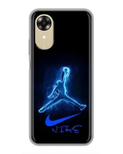 Чохол для OPPO A17k з картинкою «Jordan Neon Blue» Чохол для OPPO A17k з картинкою «Jordan Neon Blue»