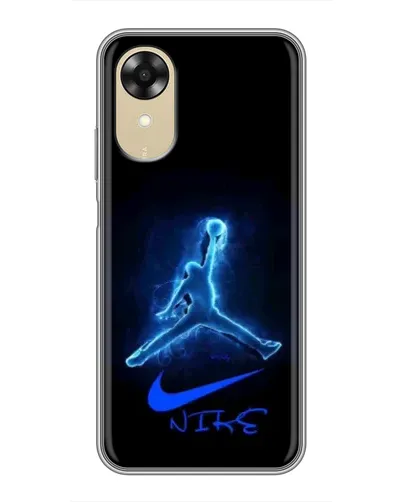 Чехол для OPPO A17k с картинкой «Jordan Neon Blue»