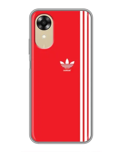 Чехол для OPPO A17k с картинкой «Красный минимализм Adidas» Чехол для OPPO A17k с картинкой «Красный минимализм Adidas»