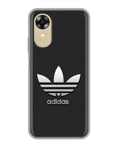 Чехол для OPPO A17k с картинкой «Adidas Карбоновая текстура» Чехол для OPPO A17k с картинкой «Adidas Карбоновая текстура»